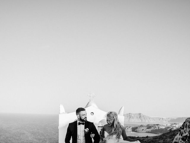 Taylor and Tom&apos;s Wedding in Santorini, Greece 45