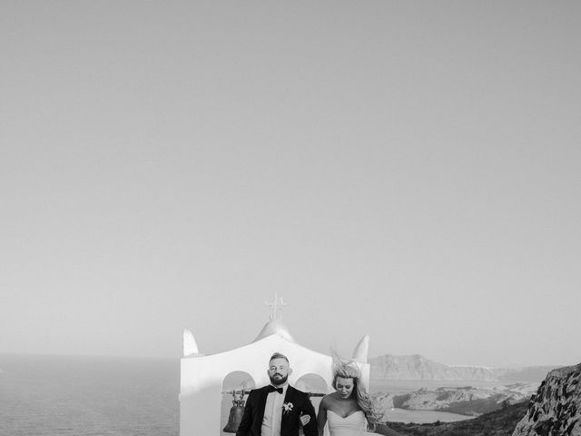 Taylor and Tom&apos;s Wedding in Santorini, Greece 46