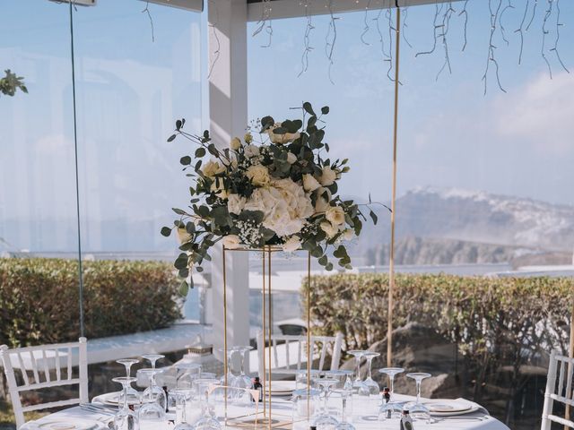 Taylor and Tom&apos;s Wedding in Santorini, Greece 58