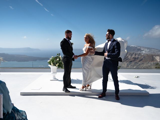 Taylor and Tom&apos;s Wedding in Santorini, Greece 61