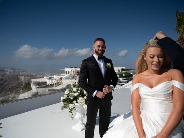 Taylor and Tom&apos;s Wedding in Santorini, Greece 62
