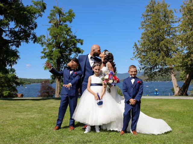 Joseph  and Angelica &apos;s Wedding in Lake George, New York 5