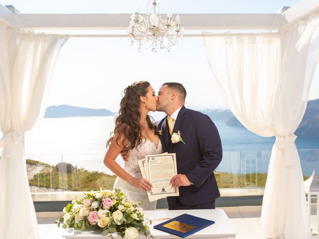 Ian and Jennifer&apos;s Wedding in Santorini, Greece 22