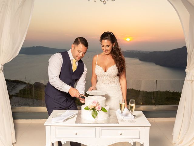 Ian and Jennifer&apos;s Wedding in Santorini, Greece 38