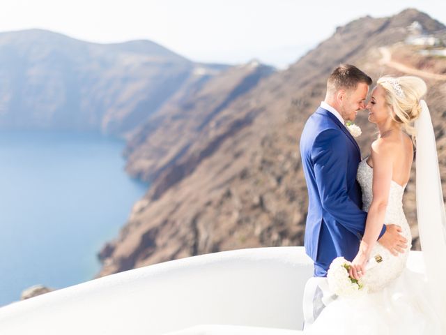 Craig and Angela&apos;s Wedding in Santorini, Greece 43