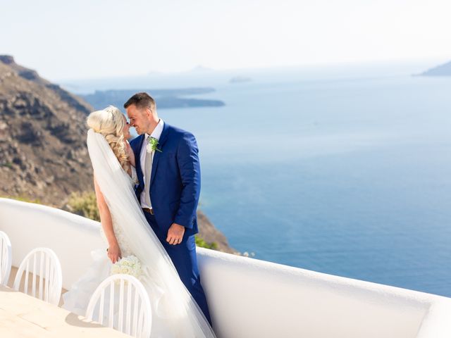 Craig and Angela&apos;s Wedding in Santorini, Greece 45