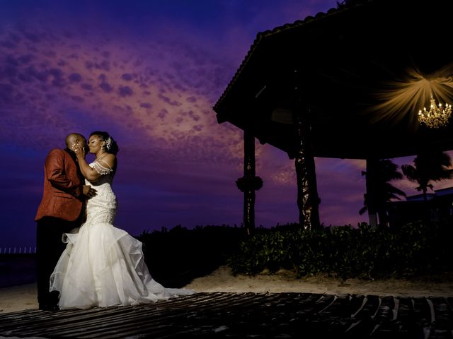 Willie and Tawanda&apos;s Wedding in Playa del Carmen, Mexico 7