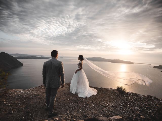 Liliya and Marat&apos;s Wedding in Santorini, Greece 9