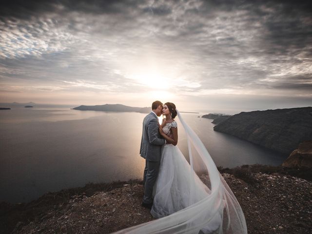 Liliya and Marat&apos;s Wedding in Santorini, Greece 13