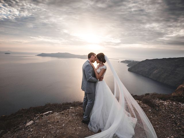 Liliya and Marat&apos;s Wedding in Santorini, Greece 14