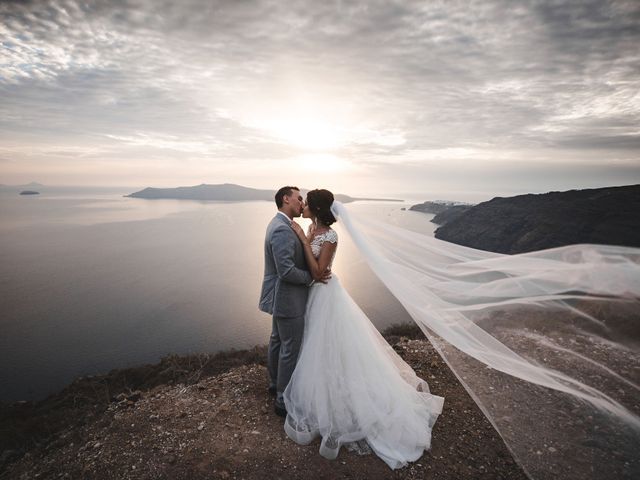 Liliya and Marat&apos;s Wedding in Santorini, Greece 17
