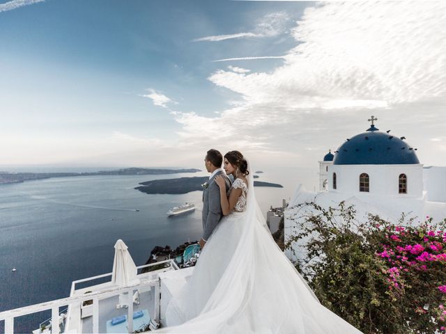 Liliya and Marat&apos;s Wedding in Santorini, Greece 24