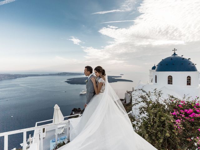 Liliya and Marat&apos;s Wedding in Santorini, Greece 25