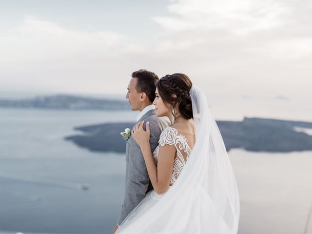 Liliya and Marat&apos;s Wedding in Santorini, Greece 26