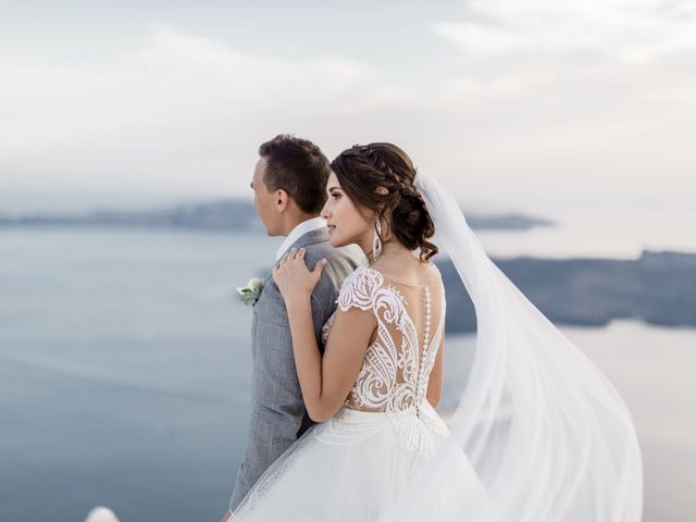 Liliya and Marat&apos;s Wedding in Santorini, Greece 27