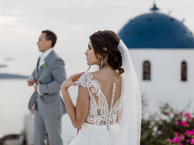 Liliya and Marat&apos;s Wedding in Santorini, Greece 30