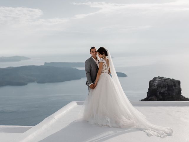 Liliya and Marat&apos;s Wedding in Santorini, Greece 36