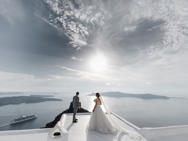 Liliya and Marat&apos;s Wedding in Santorini, Greece 37