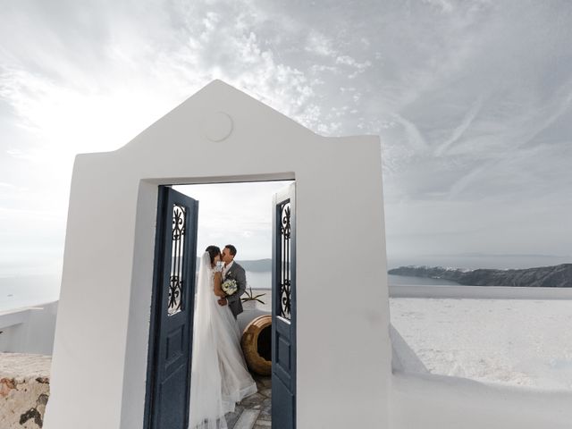 Liliya and Marat&apos;s Wedding in Santorini, Greece 39