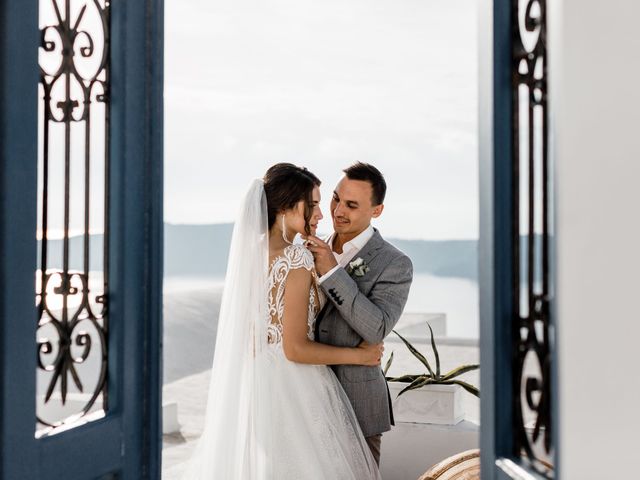 Liliya and Marat&apos;s Wedding in Santorini, Greece 40