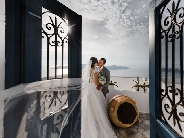 Liliya and Marat&apos;s Wedding in Santorini, Greece 41