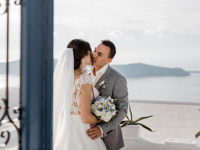 Liliya and Marat&apos;s Wedding in Santorini, Greece 42