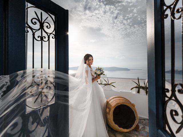 Liliya and Marat&apos;s Wedding in Santorini, Greece 44