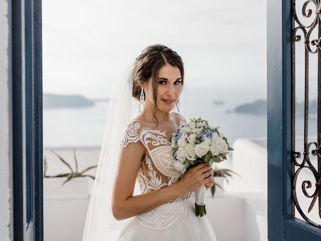 Liliya and Marat&apos;s Wedding in Santorini, Greece 45