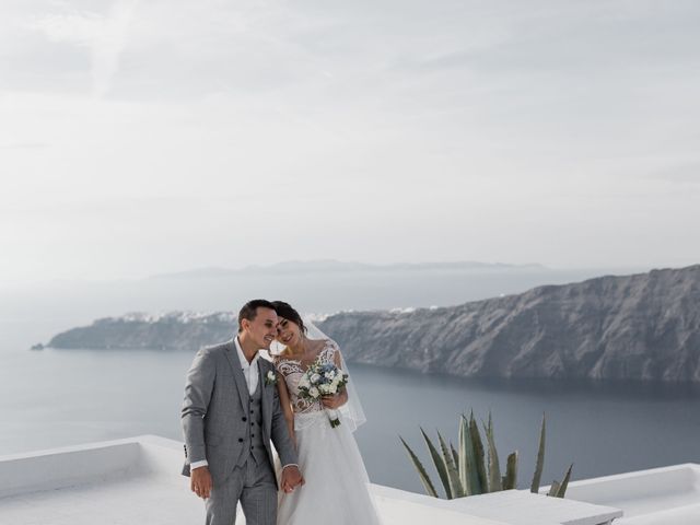 Liliya and Marat&apos;s Wedding in Santorini, Greece 47