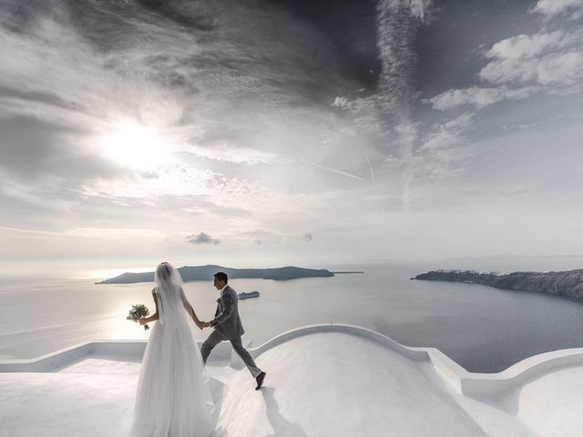 Liliya and Marat&apos;s Wedding in Santorini, Greece 50