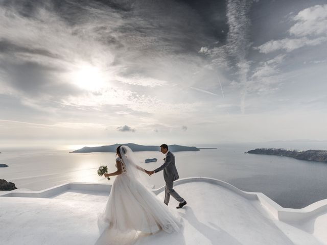 Liliya and Marat&apos;s Wedding in Santorini, Greece 51