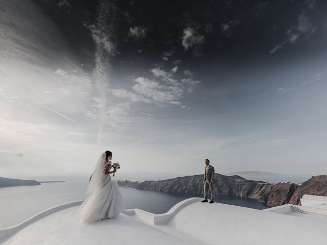 Liliya and Marat&apos;s Wedding in Santorini, Greece 52