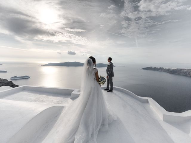 Liliya and Marat&apos;s Wedding in Santorini, Greece 59