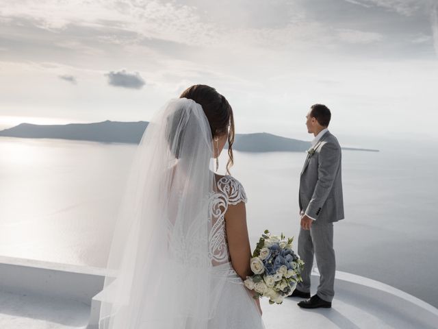 Liliya and Marat&apos;s Wedding in Santorini, Greece 60