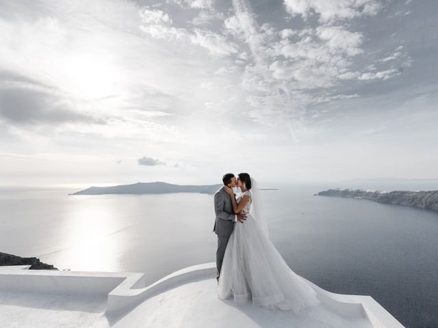 Liliya and Marat&apos;s Wedding in Santorini, Greece 61