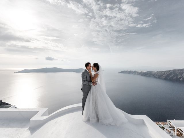 Liliya and Marat&apos;s Wedding in Santorini, Greece 62