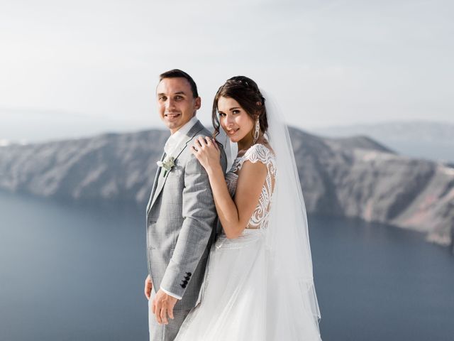 Liliya and Marat&apos;s Wedding in Santorini, Greece 65