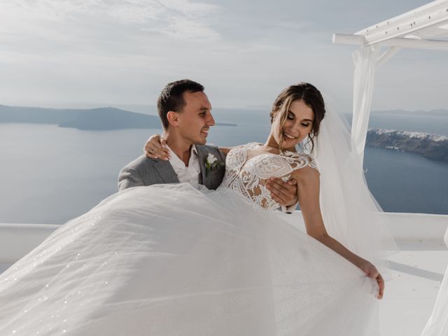 Liliya and Marat&apos;s Wedding in Santorini, Greece 76