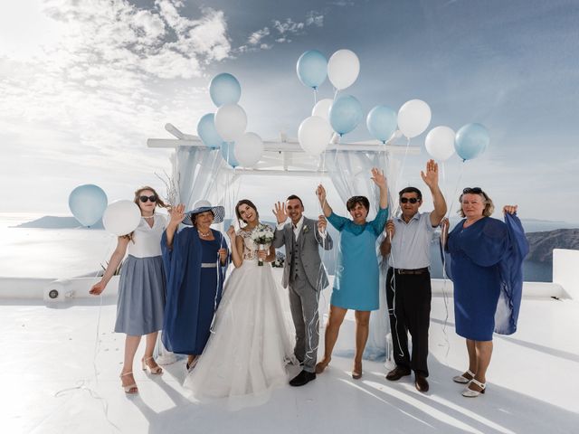 Liliya and Marat&apos;s Wedding in Santorini, Greece 79
