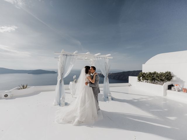 Liliya and Marat&apos;s Wedding in Santorini, Greece 87