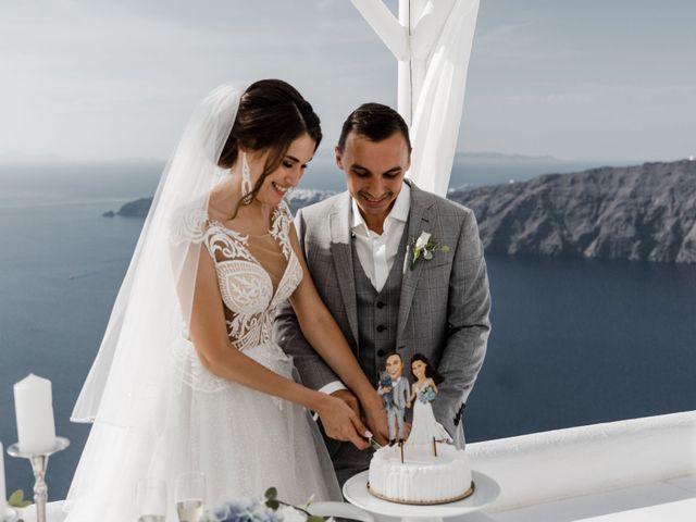 Liliya and Marat&apos;s Wedding in Santorini, Greece 94