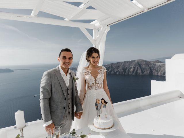 Liliya and Marat&apos;s Wedding in Santorini, Greece 97