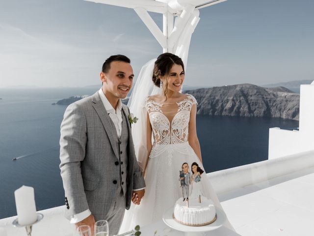 Liliya and Marat&apos;s Wedding in Santorini, Greece 98