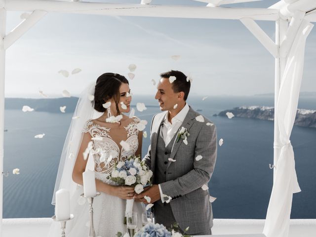 Liliya and Marat&apos;s Wedding in Santorini, Greece 105
