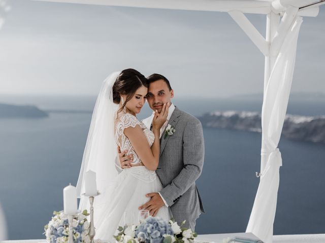 Liliya and Marat&apos;s Wedding in Santorini, Greece 106