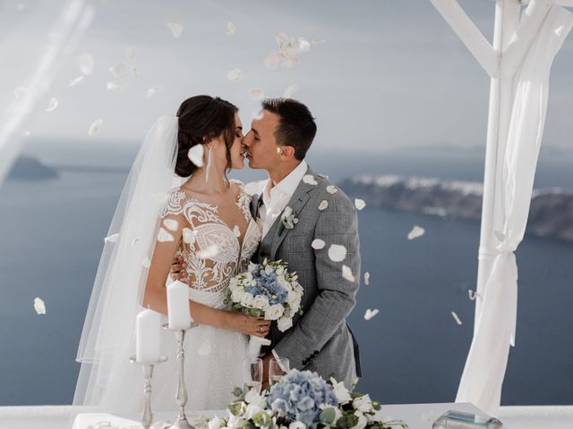 Liliya and Marat&apos;s Wedding in Santorini, Greece 108