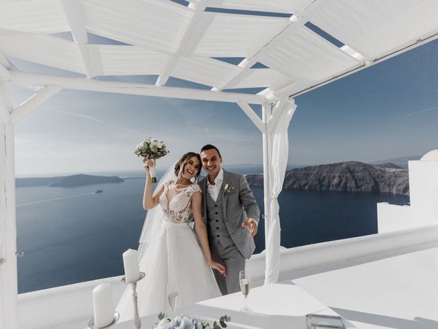 Liliya and Marat&apos;s Wedding in Santorini, Greece 112