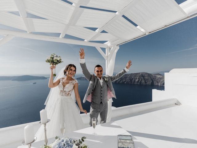 Liliya and Marat&apos;s Wedding in Santorini, Greece 113