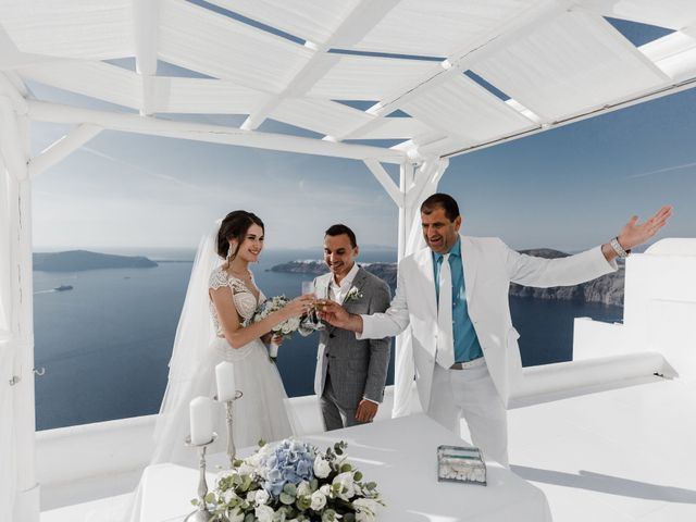 Liliya and Marat&apos;s Wedding in Santorini, Greece 114