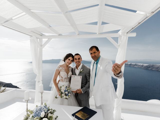 Liliya and Marat&apos;s Wedding in Santorini, Greece 115